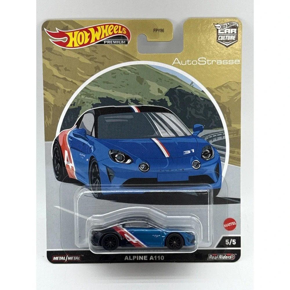Hot Wheels Premium Alpine A110 Die Cast Toy Car Blue Metal 1:64 Scale Culture